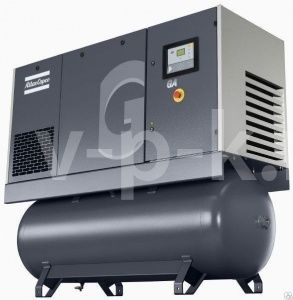 Винтовой компрессор Atlas Copco GA 11 7,5 P с ресивером фото