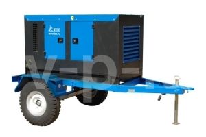 Дизельный генератор ТСС АД-128С-Т400-1РМ20 в шумозащитном кожухе на прицепе с АВР  (с автозапуском) Дизельный генератор ТСС АД-128С-Т400-1РМ20 в шумозащитном кожухе на прицепе с АВР  (с автозапуском) фото