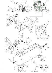 R 3101.00.00.301 Переходник 1/4"Mх3/8"F (аналог 4151600001) для 500w95TБ-10 фото