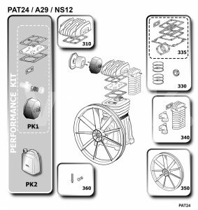 Комплект прокладок a29 фото
