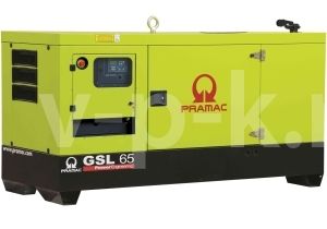 Дизельный генератор PRAMAC GSL65D 3-фазный в кожухе  фото