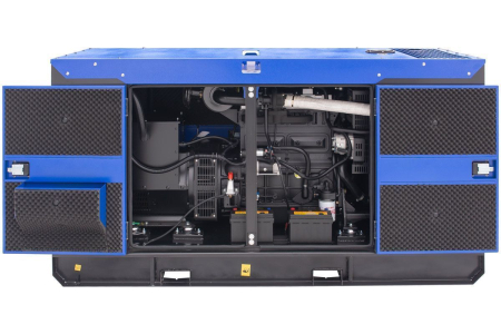 Дизельный генератор  ЭД-40-Т400 с АВР в шумозащитном кожухе на прицепе