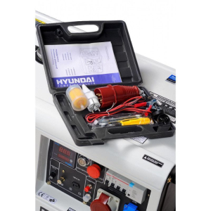 Дизельный генератор Hyundai DHY 8000SE-3  портативный фото