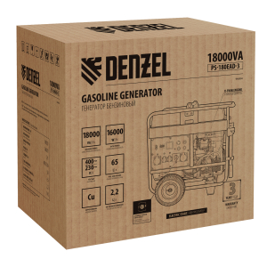 Бензиновый генератор DENZEL PS-180EAD-3 946994 4-х тактный фото