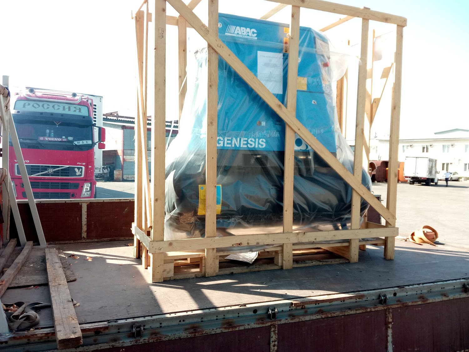 Отгрузка винтового компрессора ABAC Genesis 1108-500 в Краснодар