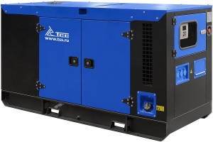 Дизельный генератор ТСС ЭД-24-Т400 с АВР в шумозащитном кожухе на прицепе 025281 передвижной фото