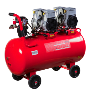 Поршневой компрессор Fubag OLS 500/100 CM2х2 + Набор пневмоинструмента (5 предметов) в ПОДАРОК 646075_120102 безмасляный фото