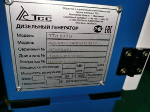 Дизельный генератор ТСС АД-60С-Т400 025395 фото