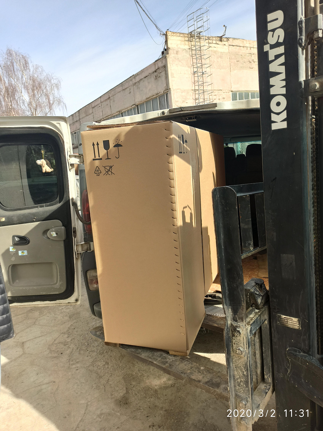 Отгрузка компрессора и ресивера в г. Симферополь