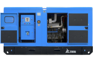 Дизельный генератор ТСС ЭД-150-Т400 с АВР в шумозащитном кожухе на прицепе 025140 фото