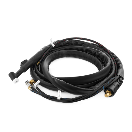 Горелка TIG TP 18 ANACONDA (ОКС 35-50, б/р, 2PIN) 4м водяное охлаждение AND1801-04 Горелка TIG TP 18 ANACONDA (ОКС 35-50, б/р, 2PIN) 4м водяное охлаждение AND1801-04